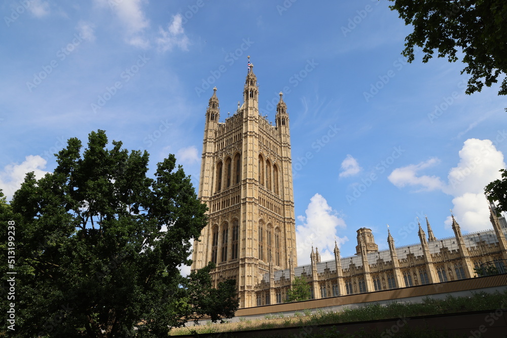 The Victoria Tower of the House of Lords, London