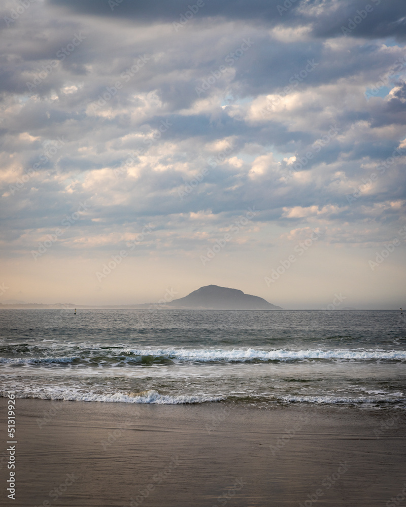 mountains from the shore of a beach mountains from the shore of a beach
