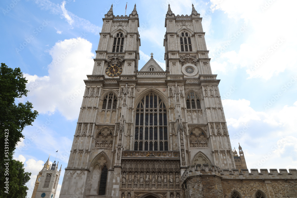 Facade of Westminster Abbey, London
