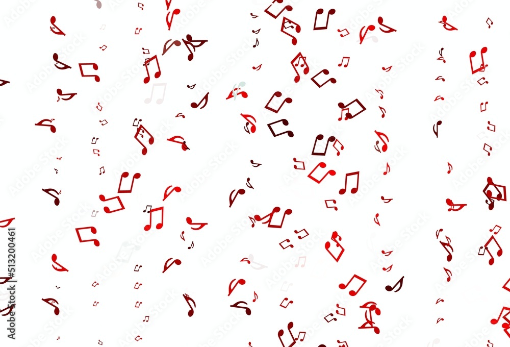 custom made wallpaper toronto digitalLight colorful vector texture with musical notes.