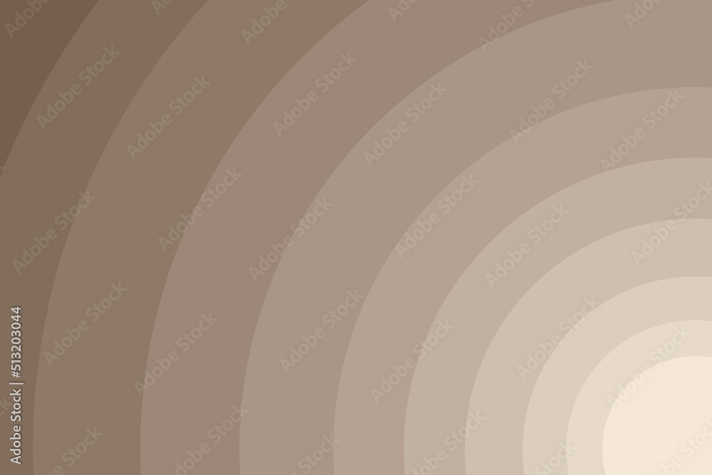 Obraz premium Brown pastel gradient sun paper cut. Vector illustration.