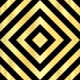 Gold and black abstract geometric diagonal square background. Vector illustration.