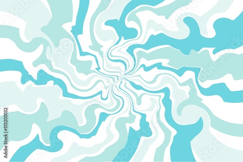 Blue and white retro sunburst twist pattern background. Vector illustration.