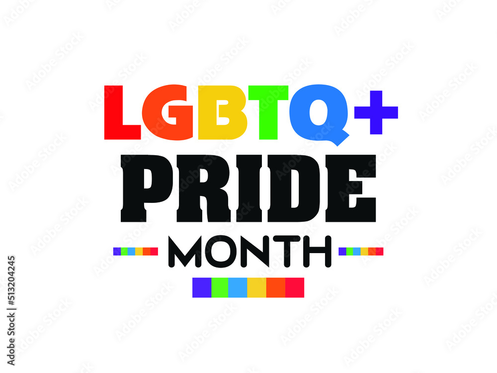 Pride month vector graphic trendy design for  LGBTQ community.
