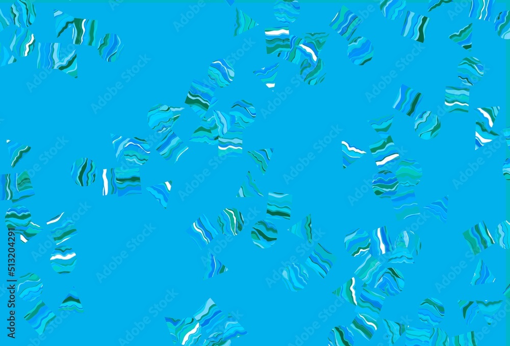 Light Blue, Green vector texture in poly style with circles, cubes. Light Blue, Green vector texture in poly style with circles, cubes.