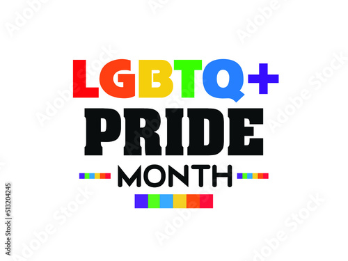 Pride month vector graphic trendy design for LGBTQ community.