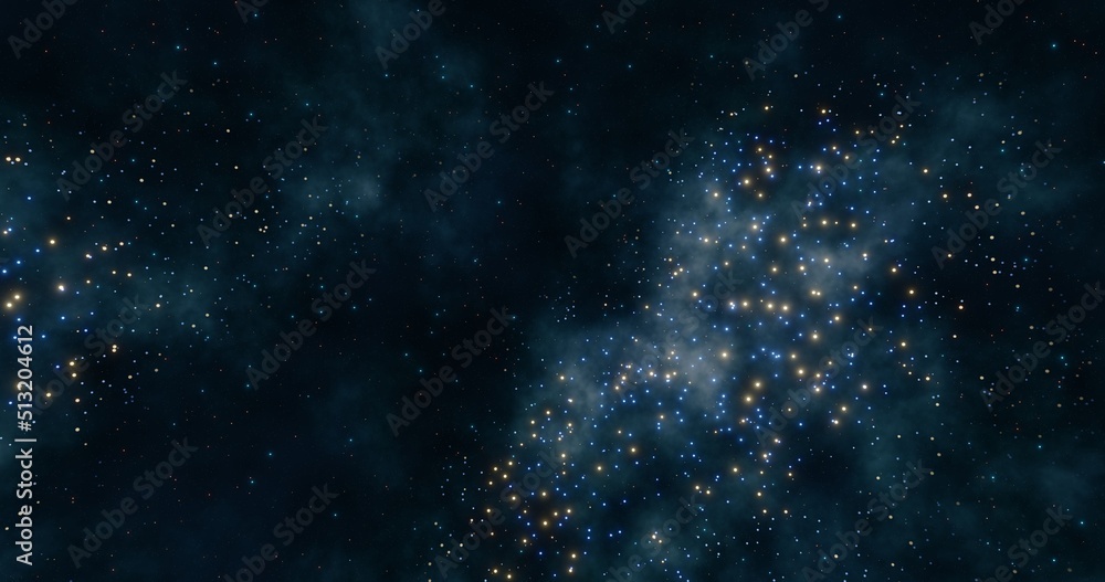 Fototapeta premium Nebula background. Galaxy in the universe. 3d rendering. 