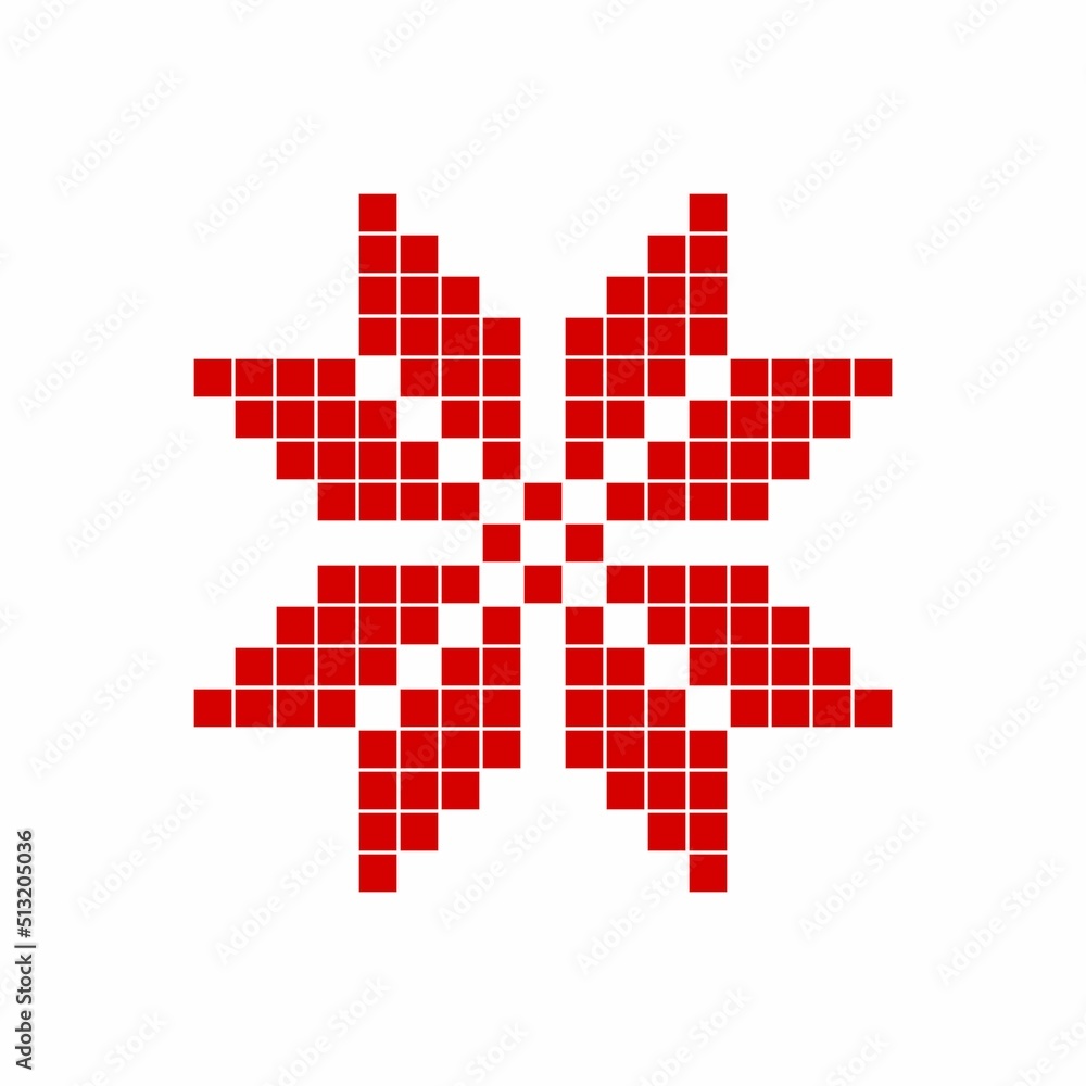 Obraz premium Vector Illustration of Palestinian Traditional Embroidery Patterns.
