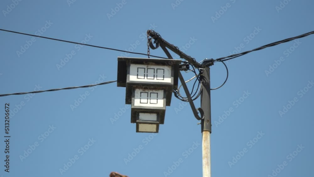 streetlight of Ohrid in North Macedonia