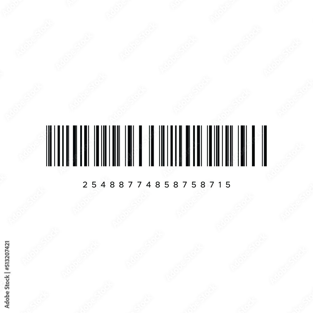 Realistic Barcode icon isolated
Realistic Barcode icon isolated