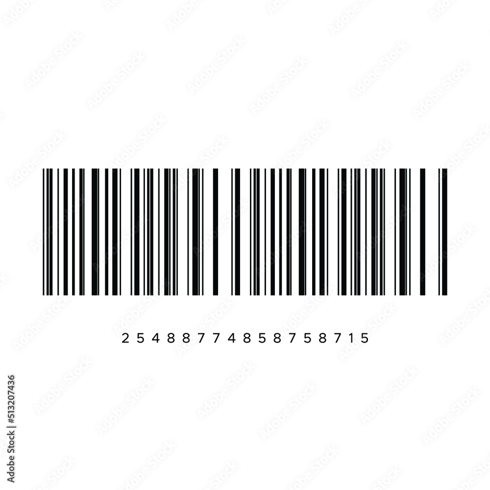 Realistic Barcode icon isolated
Realistic Barcode icon isolated