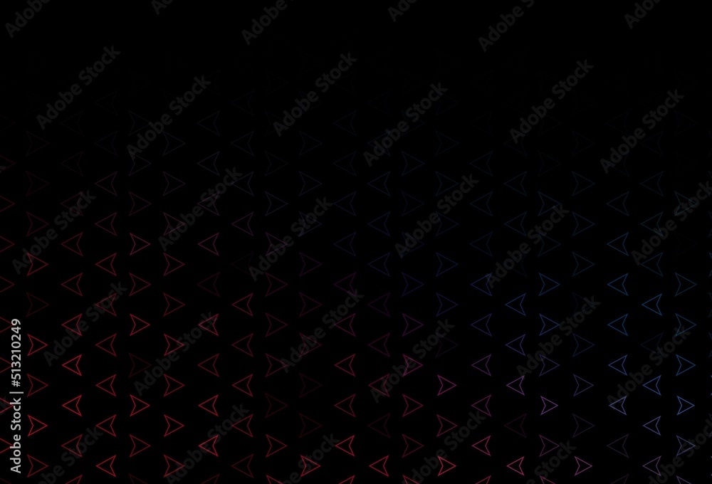 Dark Blue, Red vector background with triangles. Dark Blue, Red vector background with triangles.