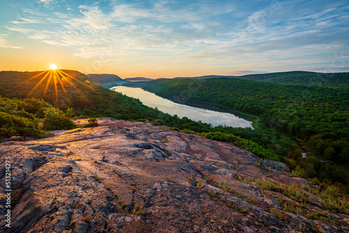 Sunrise Over Lake of the Clouds Porcupine Mountain Wilderness State Park Upper Peninsula of Michigan From Upper Overlook