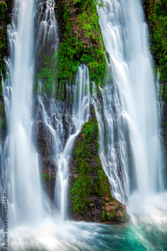Burney Falls in McArthur-Burney Falls Memorial State Park, in Shasta County, California Burney Falls in McArthur-Burney Falls Memorial State Park, in Shasta County, California
