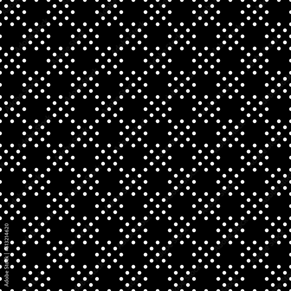 Seamless surface pattern with symmetric geometric ornament. Round spots texture. Circles abstract background. Polka dot motif. For digital paper, textile print, web design. Vector art illustration Seamless surface pattern with symmetric geometric ornament. Round spots texture. Circles abstract background. Polka dot motif. For digital paper, textile print, web design. Vector art illustration