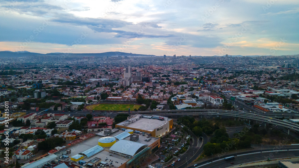 Long view from dron in queretaro