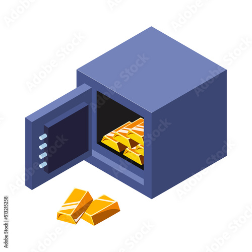 Golden Bars Safe Composition