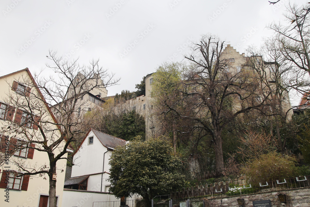 The view of Meersburg castle, Bodensee, Germany The view of Meersburg castle, Bodensee, Germany