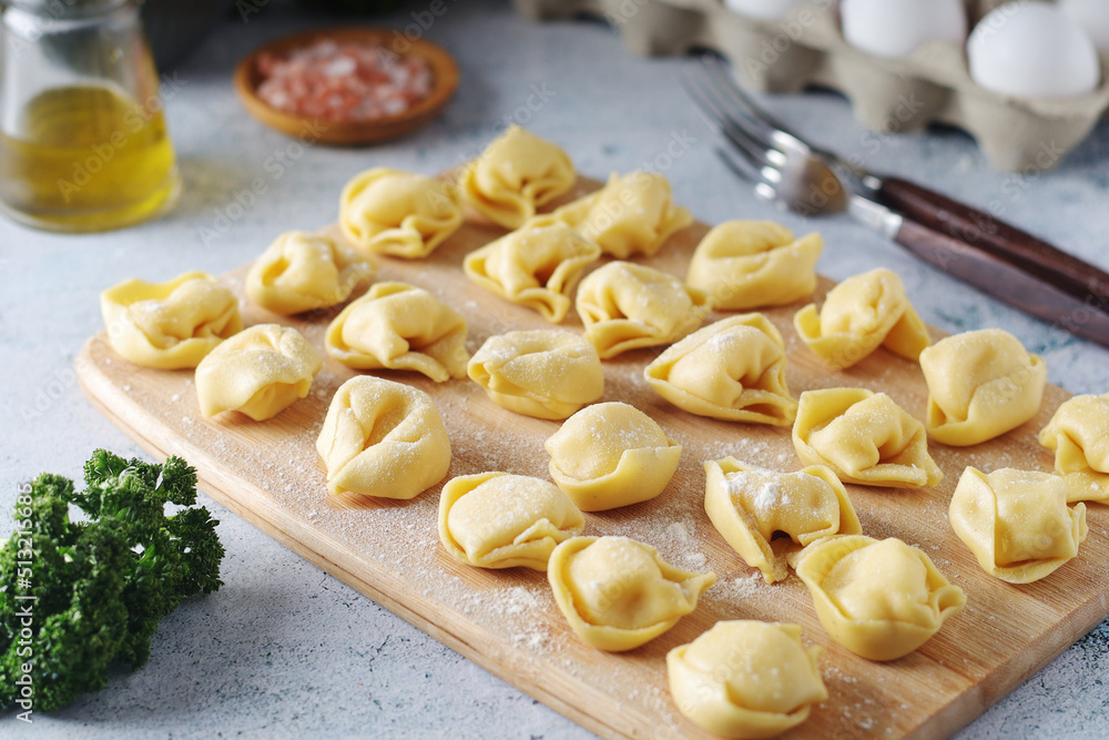 Tortellini - dumplings typical dish from Italian cuisine