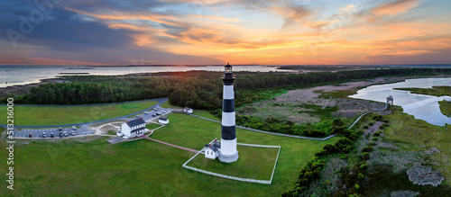 Bodie Lighthouse North Carolina sunset photo