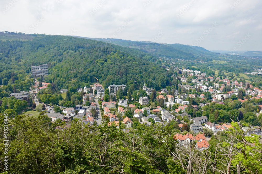 Bad Harburg Blick auf die Stadt