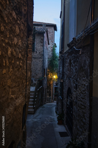 Night street in italy