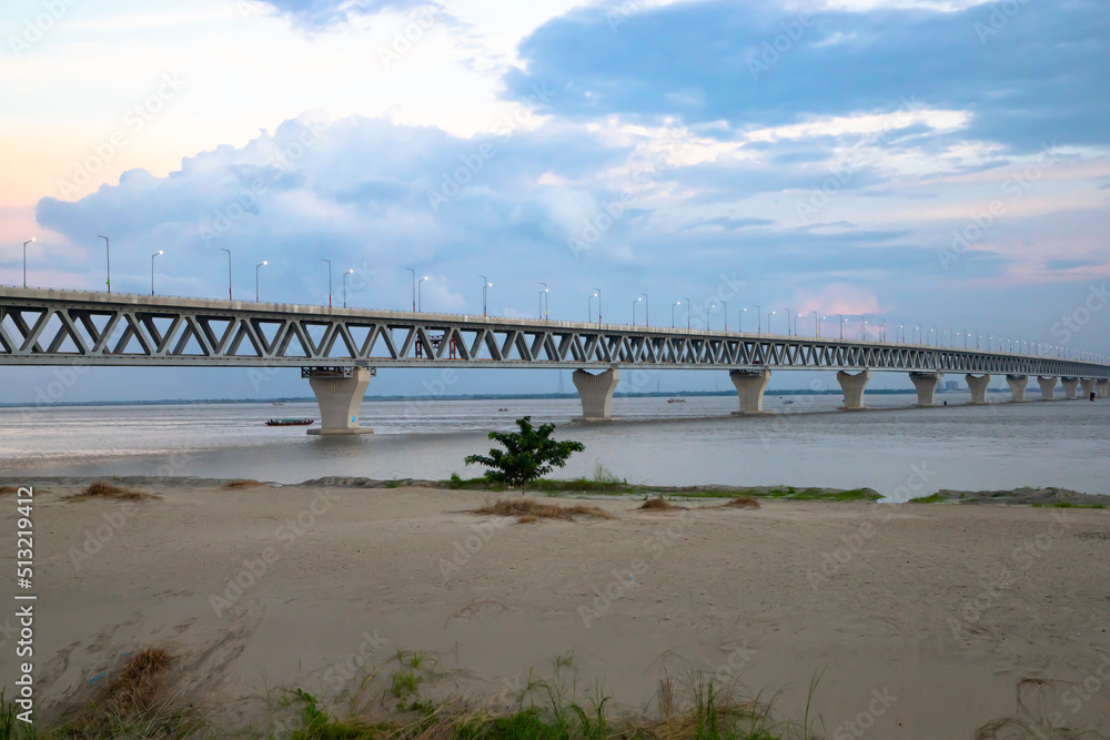 Padma Multipurpose Bridge at Padma river in Bangladesh Padma Multipurpose Bridge at Padma river in Bangladesh