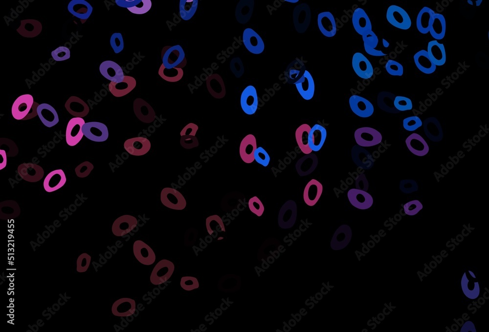Dark Blue, Red vector pattern with spheres. Dark Blue, Red vector pattern with spheres.