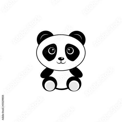 Fototapeta Naklejka Na Ścianę i Meble -  panda icon logo vector design template