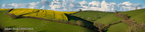 Europe, UK, England, Devon panorama Dart valley