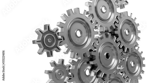 Wallpaper Mural Industrial video background with gears. 3d animation. Torontodigital.ca