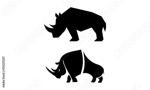 rhino silhouette vector