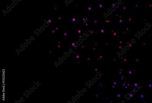 Dark Purple vector cover in polygonal style with circles.