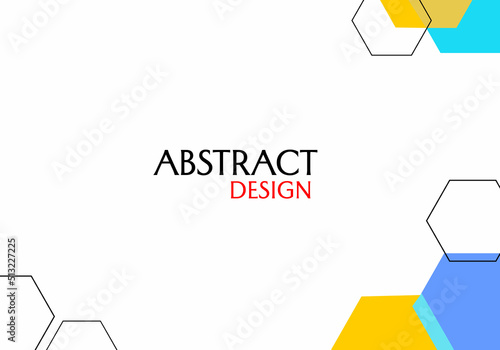 abstract geometric background with hexagon elements. trendy vector design for banner, cover, website