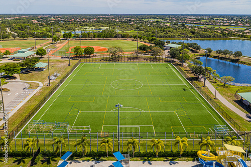view of a soccer field