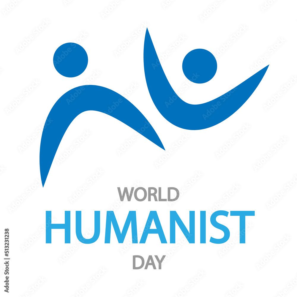 World humanism day hugs, vector art illustration. World humanism day hugs, vector art illustration.