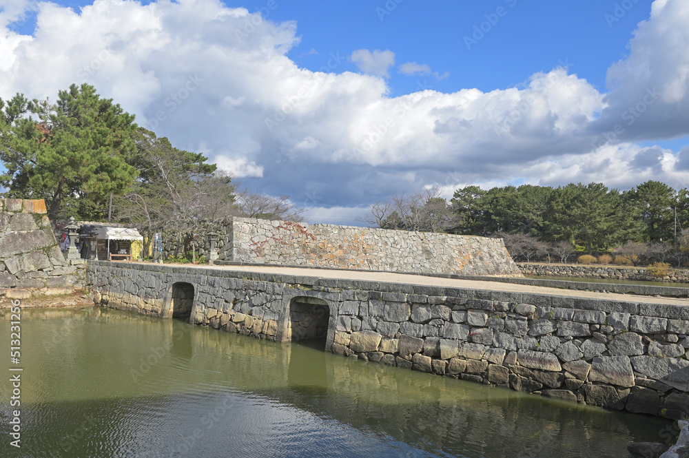 萩城跡「本丸門跡」