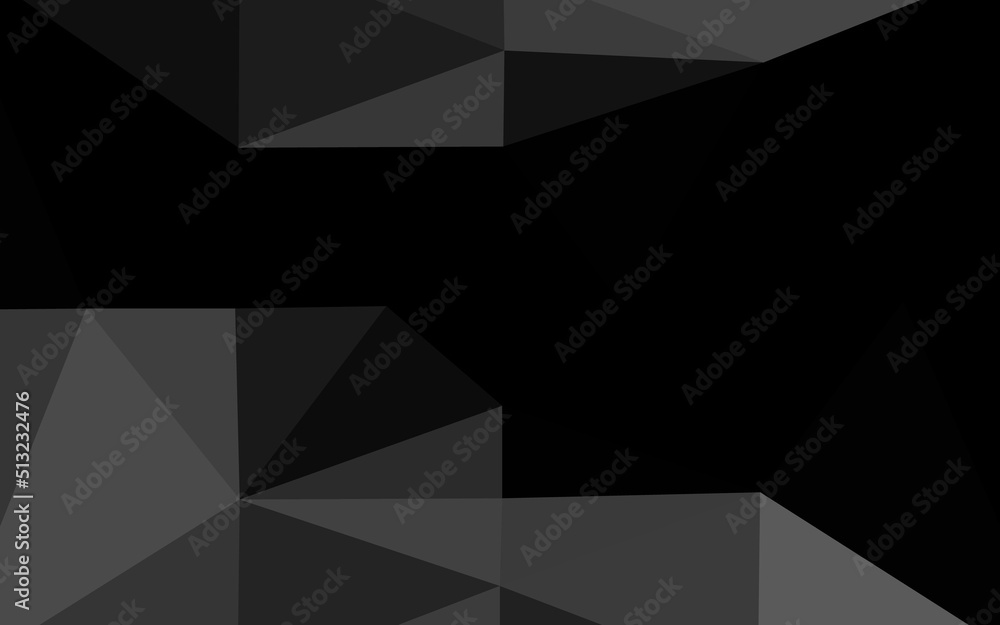 Dark Silver, Gray vector shining triangular template. Dark Silver, Gray vector shining triangular template.