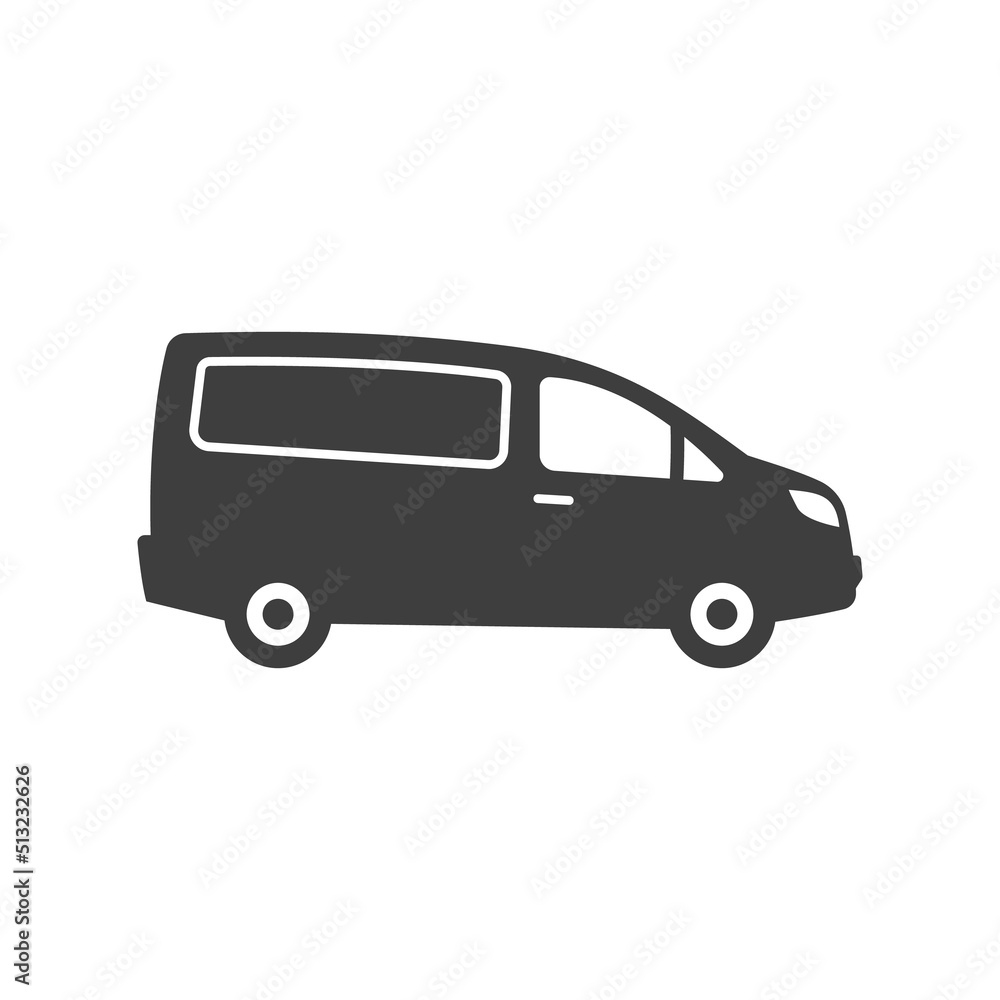 Delivery truck icon. Transportation vehicle