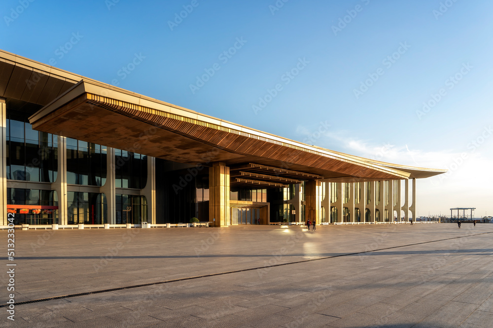 Qingdao Fushan Bay modern architectural landscape Qingdao Fushan Bay modern architectural landscape