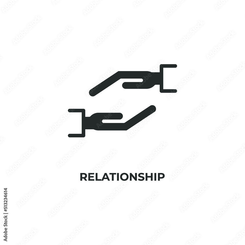 relationship vector icon. filled flat sign for mobile concept and web design. Symbol, logo illustration. Vector graphics