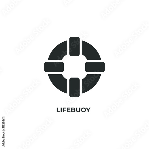 lifebuoy vector icon. filled flat sign for mobile concept and web design. Symbol, logo illustration. Vector graphics