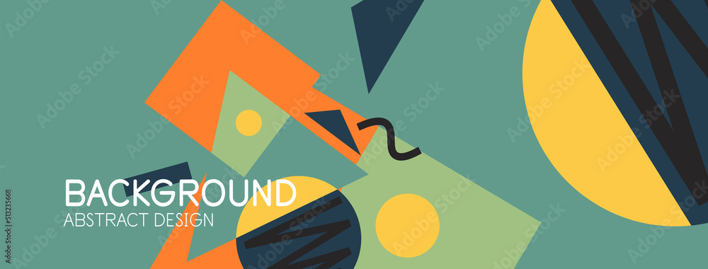 Abstract background. Blocks, lines, triangles, circles composition. Techno or business concept for wallpaper, banner, background, landing page Abstract background. Blocks, lines, triangles, circles composition. Techno or business concept for wallpaper, banner, background, landing page