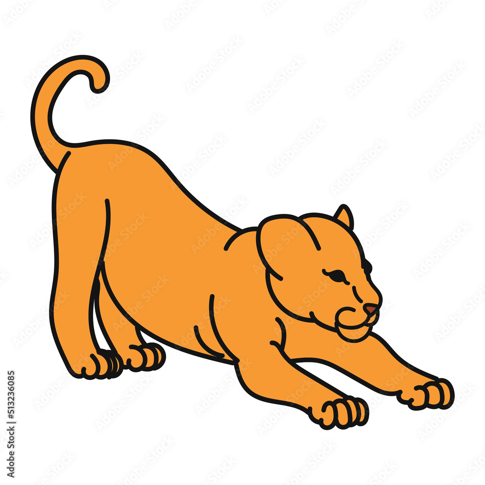 illustration of a cute lion cub illustration of a cute lion cub
