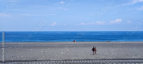 Nice view in Hualien Qixingtan Beach, Hualien, Taiwan photo