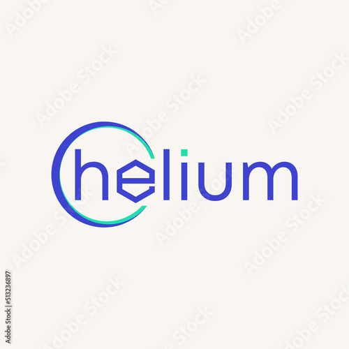 Simple and unique letter or word E font like hexagon or helium image graphic icon logo design abstract concept vector stock. Can be used as symbol related to chemical or sign