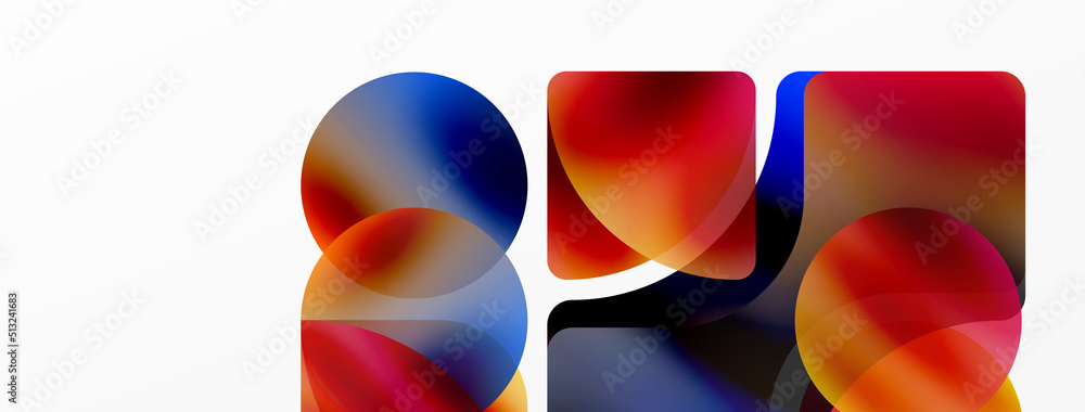 Transparent effects geometric abstract background. Minimalist wallpaper, banner, background or landing Transparent effects geometric abstract background. Minimalist wallpaper, banner, background or landing