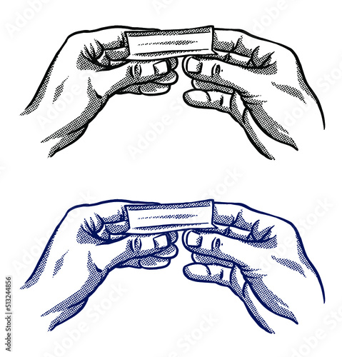 Rolling Joint Halftone Vector Art