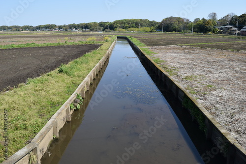 Wallpaper Mural 農業用水路兼排水路 茨城県 Torontodigital.ca