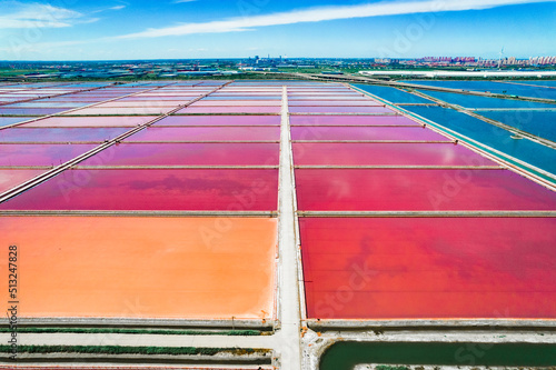 Salt Base of Changlu Salt Farm, Hangu, Binhai New Area, Tianjin photo